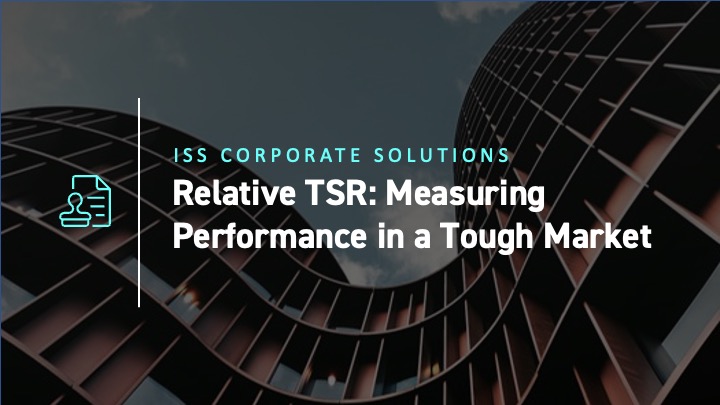 Relative TSR - Measuring Performance in a Tough Market