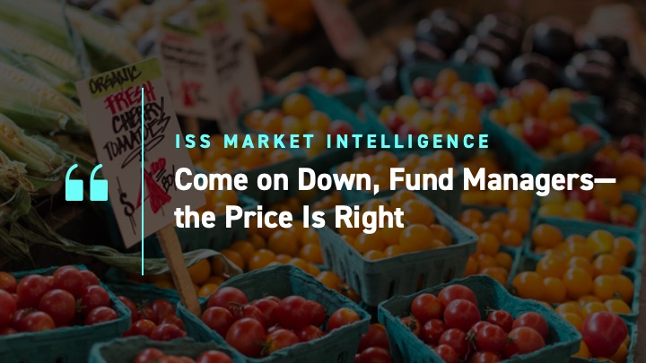 Come on Down, Fund Managers—the Price Is Right