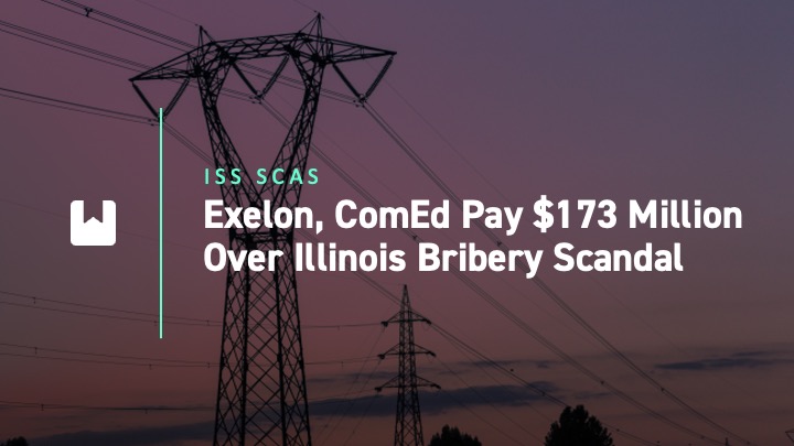 Exelon ComEd Pay 173 Million
