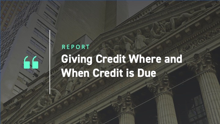Giving Credit Where and When Credit is Due