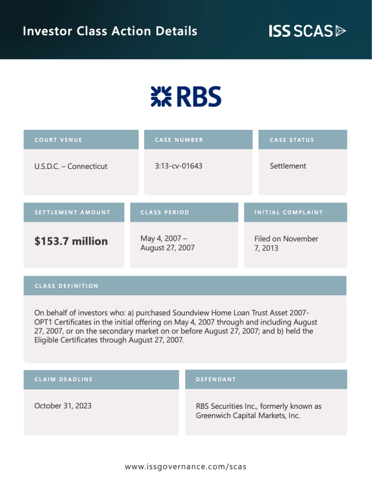 SCAS RBS Table