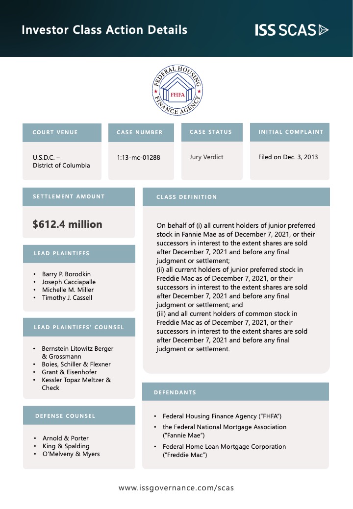 In Rare Jury Trial, Fannie Mae And Freddie Mac Shareholders Recoup $612 ...