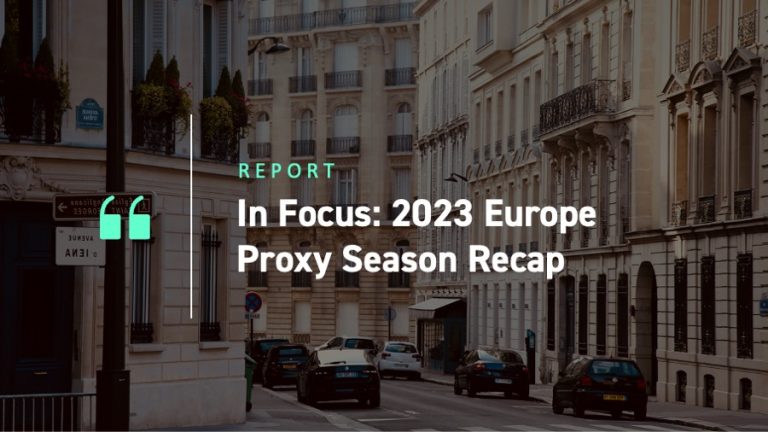 In Focus: 2023 Europe Proxy Season Recap