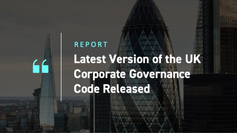 Latest Version of the UK Corporate Governance Code Released
