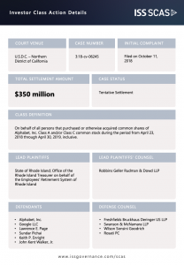 Google Parent Alphabet Agrees to Pay Shareholders $350 Million Over