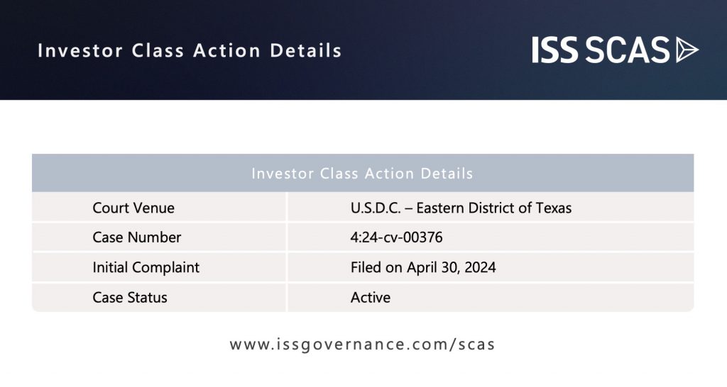 Investor Class Action Details 