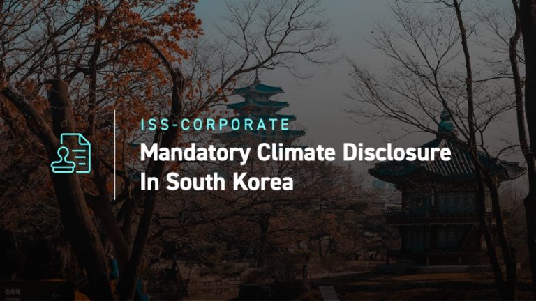 Mandatory Climate Disclosure in South Korea