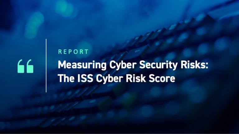 Measuring Cyber Security Risks: The ISS Cyber Risk Score