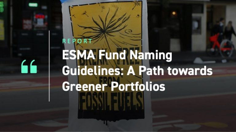 ISS ESG ESMA Fund Naming Guidelines A Path Towards Greener Portfolios