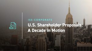 U.S. Shareholder Proposals: A Decade in Motion